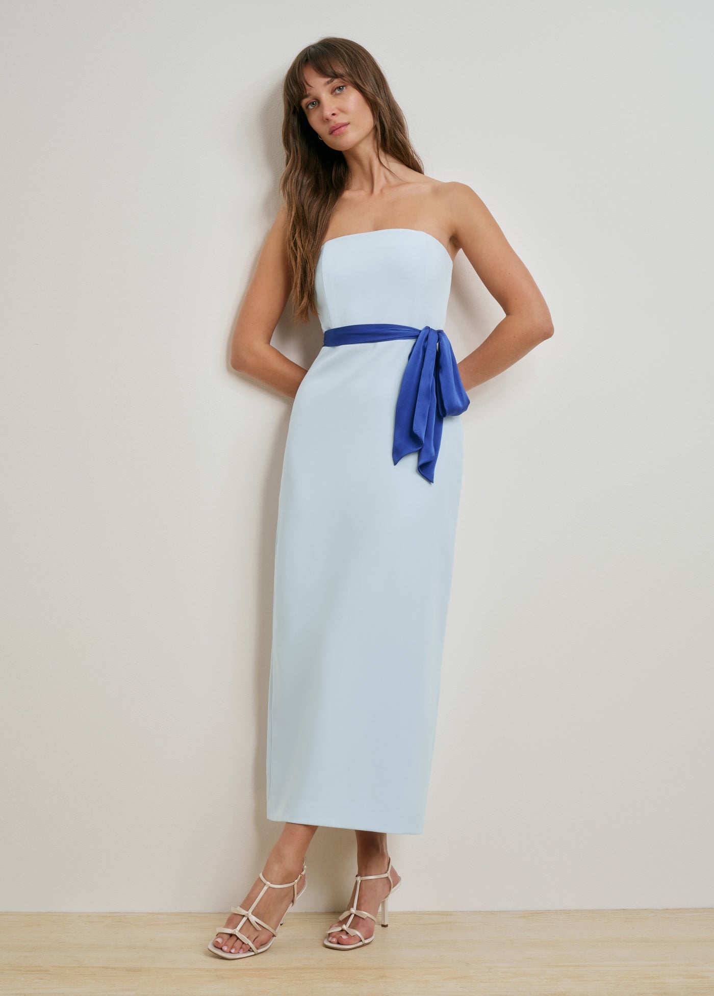 THE LONG WILLOW DRESS WITH SASH - Image 2